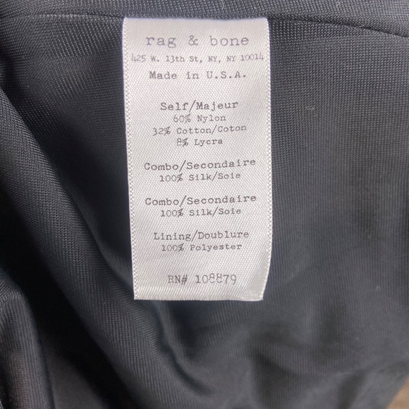 rag & bone Black Lace Overlay Cocktail Dress Women’s Size 2 - Picture 9 of 10